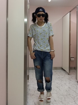 HIGANOさん（レディース・154cm）の夏コーディネート