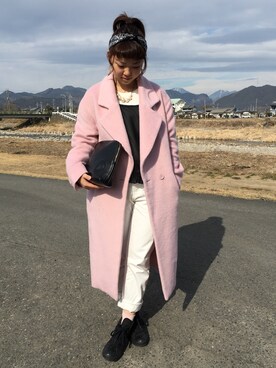 「Chereine（シェレーヌ）のアイテム」を使った、HIGANOさん（レディース・154cm）の冬コーディネート