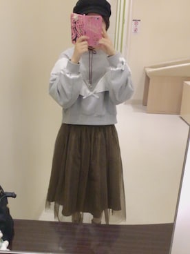 「越谷レイクタウン」｜「アイテム（帽子）」を使った、HIGANOさん（レディース・154cm）の秋コーディネート
