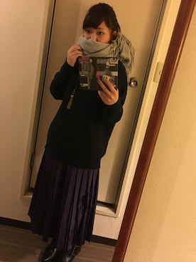 「ゆるゆる」｜「アイテム（PC・スマホグッズ/家電）」を使った、HIGANOさん（レディース・154cm）の冬コーディネート