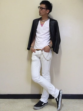 「station（スタシオン）のアイテム」を使った、👣HIRO👣さん（メンズ・185cm）の夏コーディネート