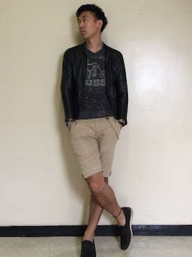 「station（スタシオン）のアイテム」を使った、👣HIRO👣さん（メンズ・185cm）の夏コーディネート
