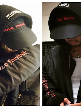 「vetements」｜「アイテム（ナイロンジャケット）」を使った、まぁ坊さん（メンズ・178cm）の秋コーディネート