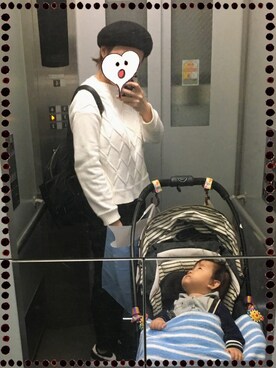 「united arrows」｜「アイテム（ハンチング/ベレー帽）」を使った、romiさん（レディース・157cm）の秋コーディネート
