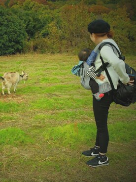 「ユナイテッドアローズ」｜「アイテム（ハンチング/ベレー帽）」を使った、romiさん（レディース・157cm）の秋コーディネート