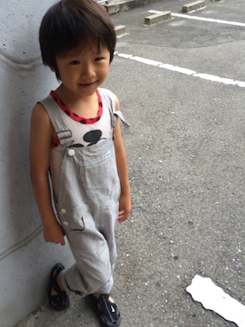 「F.O.KIDS（エフオーキッズ）のアイテム（タンクトップ）」を使った、☆ Luna ♥︎さん（キッズ・110cm）の夏コーディネート