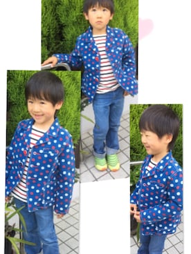 「ブーフーウー(BOOFOOWOO CO.,LTD.)」｜☆ Luna ♥︎さん（キッズ・110cm）の秋コーディネート