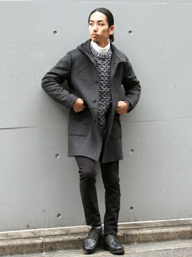 「417 EDIFICE（フォーワンセブンエディフィス）のアイテム（その他アウター）」を使った、RYOさん（メンズ・174cm）の秋コーディネート