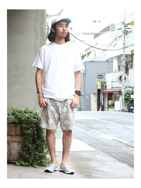 「417 EDIFICE（フォーワンセブンエディフィス）のアイテム（その他パンツ）」を使った、RYOさん（メンズ・174cm）の夏コーディネート