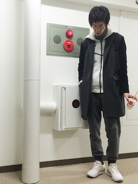 「EDIFICE（エディフィス）のアイテム（その他アウター）」を使った、loupさん（メンズ・180cm）の冬コーディネート