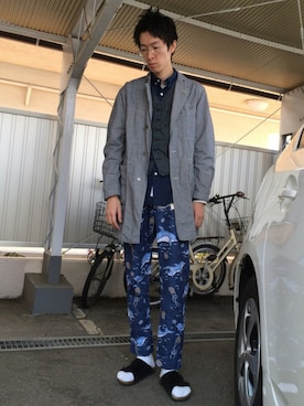 「GAMBERT CUSTOM SHIRT（ギャンバードカスタムシャツ）のアイテム」を使った、loupさん（メンズ・180cm）の春コーディネート