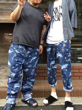 「和ROBE（ワローブ）のアイテム」を使った、loupさん（メンズ・180cm）の春コーディネート