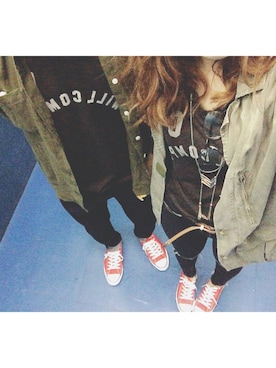 「カップルコーデ」｜marinaさん（レディース・164cm）の春コーディネート