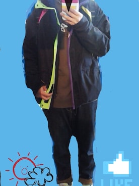 「PHENOMENON（フェノメノン）のアイテム（ナイロンジャケット）」を使った、jimmy-k/.45bulletさん（メンズ・176cm）の冬コーディネート