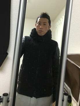 「roar（ロアー）のアイテム（ダウンジャケット/コート）」を使った、淳△さん（メンズ・168cm）の冬コーディネート
