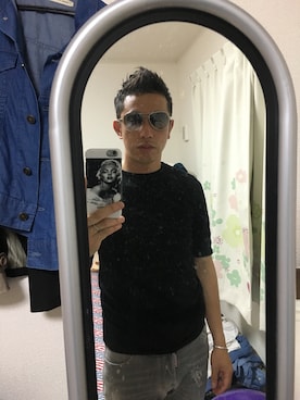 「DOLCE&GABBANA（ドルチェアンドガッバーナ）のアイテム（その他）」を使った、淳△さん（メンズ・168cm）の夏コーディネート