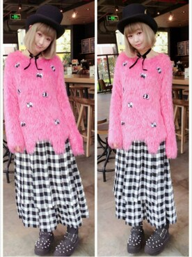 小鸟胃Abby酱さん（レディース・160cm）の夏コーディネート