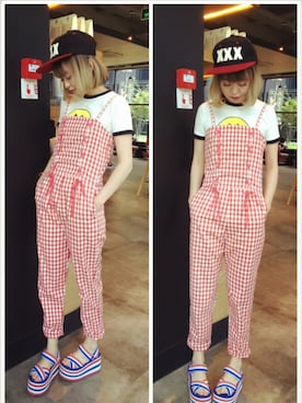 小鸟胃Abby酱さん（レディース・160cm）の夏コーディネート