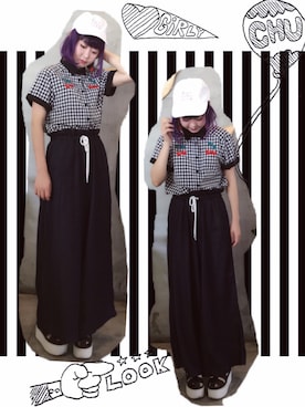 小鸟胃Abby酱さん（レディース・159cm）の夏コーディネート