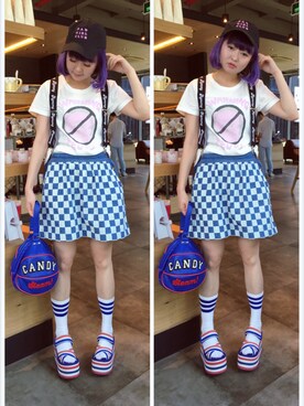 小鸟胃Abby酱さん（レディース・159cm）の夏コーディネート