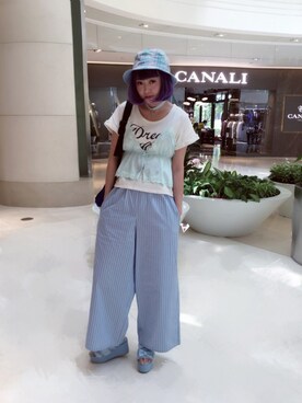 小鸟胃Abby酱さん（レディース・159cm）の夏コーディネート