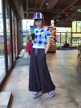 小鸟胃Abby酱さん(レディース・159cm)の夏コーディネート