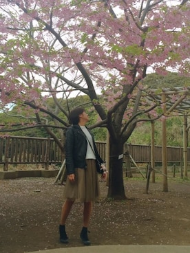 わーにゃんさん（レディース・157cm）の春コーディネート