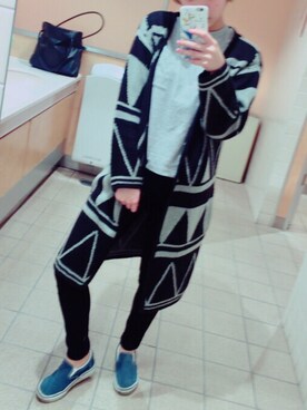 「BARAK（バラク）のアイテム（その他アウター）」を使った、わーにゃんさん（レディース・157cm）の春コーディネート