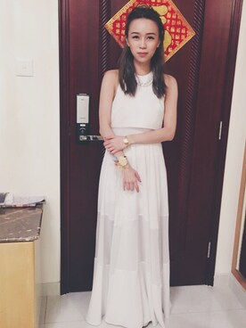 「Party dress」｜MARY•JOEYTSEさん（レディース・163cm）の冬コーディネート