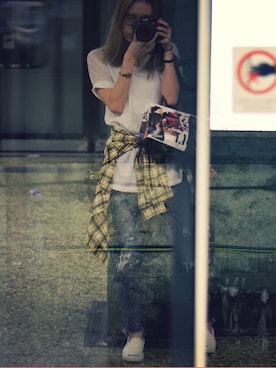 「Subcrew（サブクルー）のアイテム」を使った、MARY•JOEYTSEさん（レディース・163cm）の春コーディネート