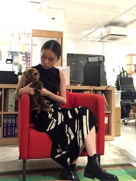 「summer style」｜「アイテム（ブーティ）」を使った、MARY•JOEYTSEさん（レディース・163cm）の夏コーディネート