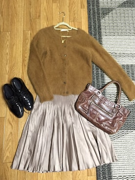 「4℃（ヨンドシー）のアイテム（バッグ）」を使った、このみさん（レディース・153cm）の秋コーディネート