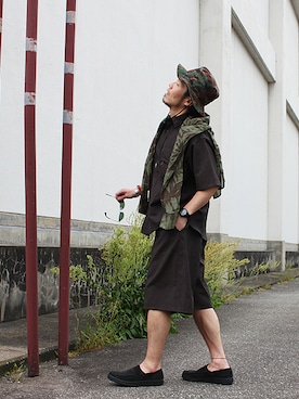 「REMI RELIEF（レミレリーフ）のアイテム」を使った、INDIGOさん（メンズ・171cm）の春コーディネート