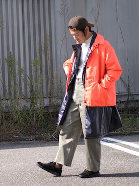 「STYLE」｜「アイテム（ナイロンジャケット）」を使った、INDIGOさん（メンズ・171cm）の秋コーディネート