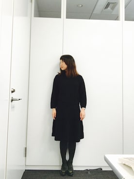「Marc by Marc Jacobs（マークバイマークジェイコブス）のアイテム（パンプス）」を使った、Yun-Aさん（レディース・154cm）の冬コーディネート