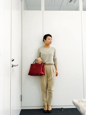 「Marc by Marc Jacobs（マークバイマークジェイコブス）のアイテム（パンプス）」を使った、Yun-Aさん（レディース・154cm）の春コーディネート