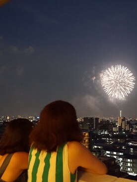 「花火」｜「アイテム（その他）」を使った、arisaさん（レディース・153cm）の夏コーディネート