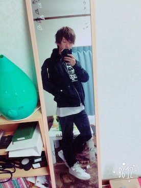 「エイプ」｜「アイテム（ジャケット/アウター）」を使った、ヴェルさん（メンズ・164cm）の秋コーディネート