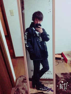 「KaneZ（ケインズ）のアイテム（ナイロンジャケット）」を使った、ヴェルさん（メンズ・164cm）の秋コーディネート