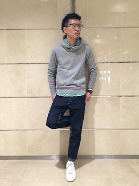 「インディゴデニム」｜YOSHIさん（メンズ・173cm）の春コーディネート