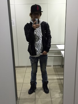 「RVCA（ルーカ）のアイテム（ジャケット/アウター）」を使った、u-tarohさん（メンズ・170cm）の秋コーディネート