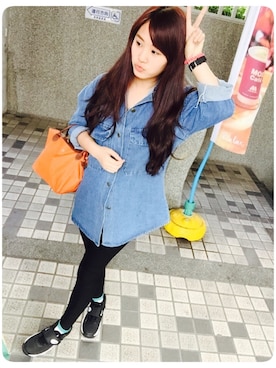 「Lulus（-）のアイテム（ジャケット/アウター）」を使った、lillianさん（レディース・163cm）の春コーディネート