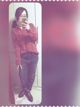 「SNIDEL（スナイデル）のアイテム（ムートンコート）」を使った、まみさん（レディース・157cm）の冬コーディネート