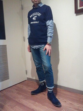 Gyami大輔さん（メンズ・174cm）の春コーディネート