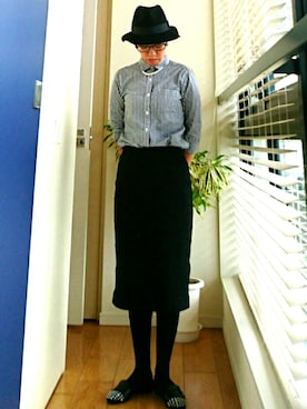 「UNIVERSAL LANGUAGE（ユニバーサルランゲージ）のアイテム」を使った、mogcoさん（レディース・156cm）の秋コーディネート