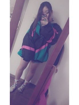 「A.D.G（エーディージー）のアイテム（ナイロンジャケット）」を使った、くう( ⍤﻿ )✶﻿さん（レディース・148cm）の冬コーディネート