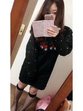 「rose」｜「アイテム（ワンピース/ドレス）」を使った、くう( ⍤﻿ )✶﻿さん（レディース・148cm）の春コーディネート