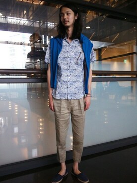 スタッフさん（メンズ・180cm）の春コーディネート