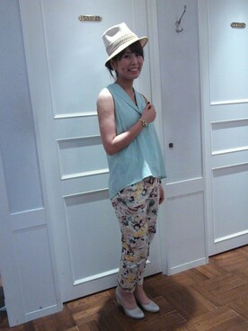 スタッフさん（レディース・160cm）の夏コーディネート