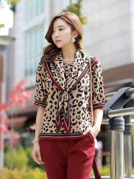 「韓国ファッション」｜スタイルオンミさん（レディース・167cm）の秋コーディネート